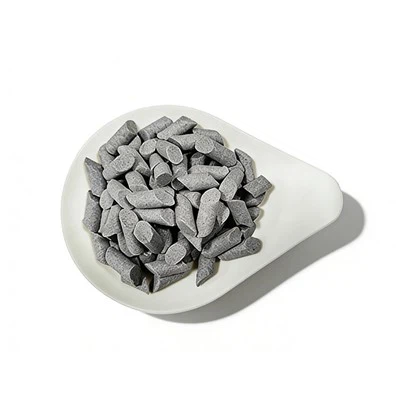 Hnedé tavené aluminové kužeľové brúsne médiá